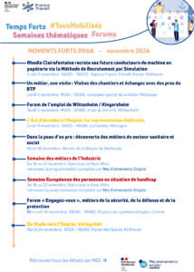 Temps forts des actions menées par les équipes France Travail et partenaires et MEF68 du mois de novembre 2026